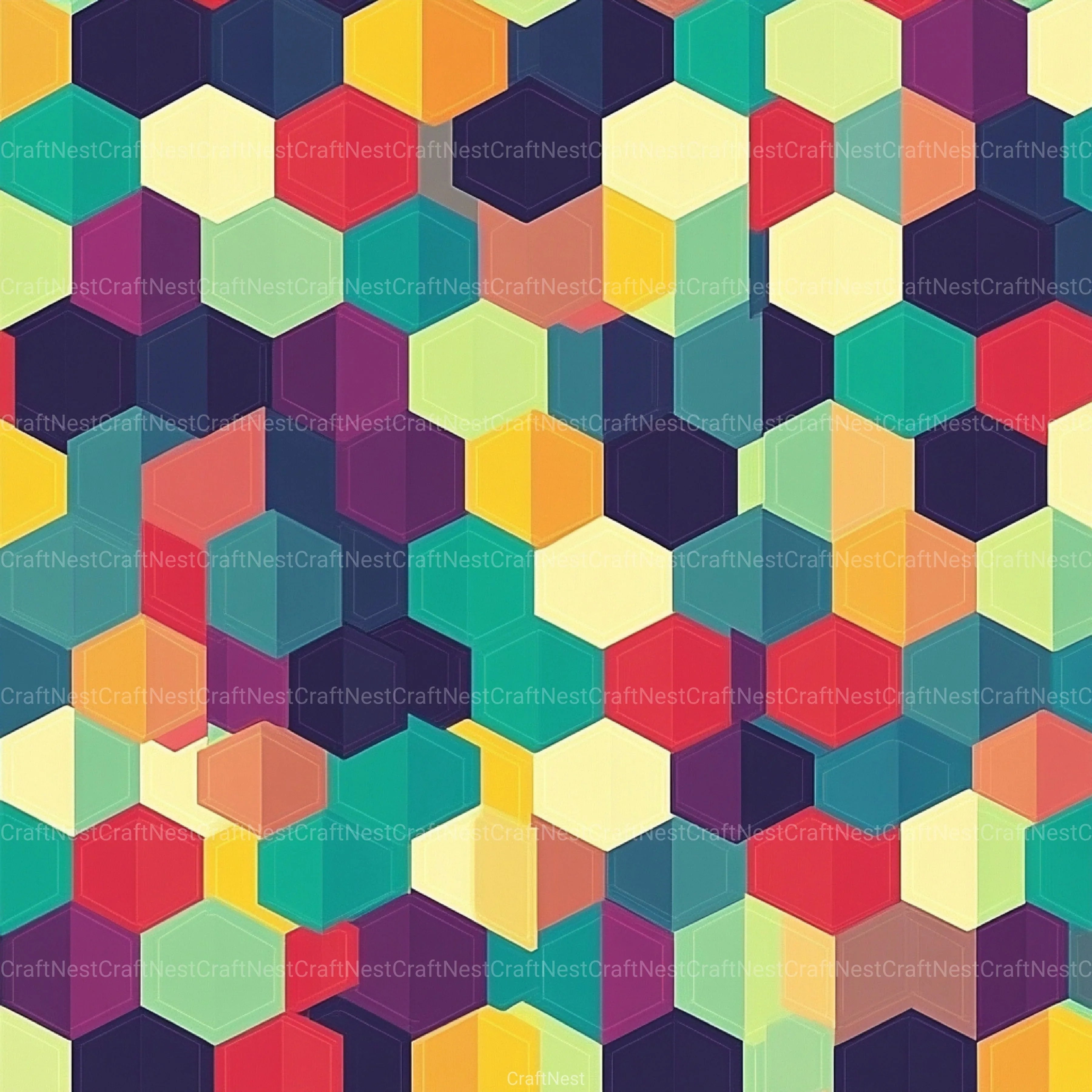 Geometric Seamless Patterns Digital Paper - CraftNest - Digital Crafting and Art