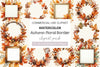 Autumn Floral Border And Fall Clipart Bundle
