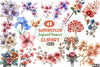 Japan Flower & Jewelry Clipart Bundle