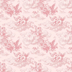 Pink French Toile De Jouy Pattern Clipart Bundle - CraftNest - Digital Crafting and Art