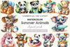 Cute Summer Animals Clipart Bundle