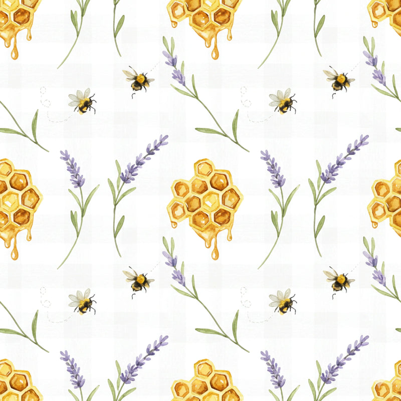Seamless Bee Patterns Digital Paper - CraftNest - Digital Crafting and Art