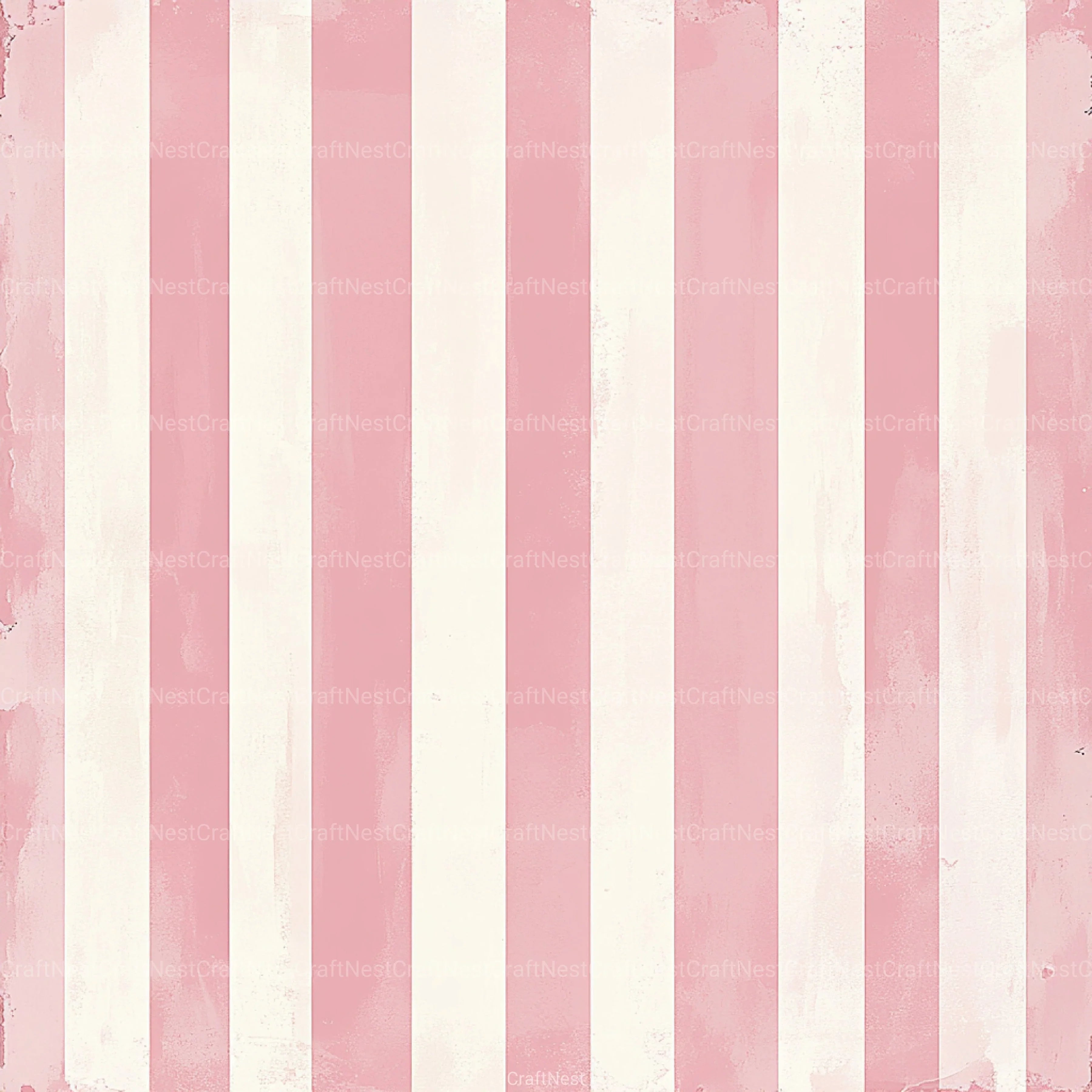 Blush Pink Stripes Pattern Digital Paper - CraftNest - Digital Crafting and Art