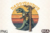 Retro Dinosaur Climbing Power Pole Clipart Bundle