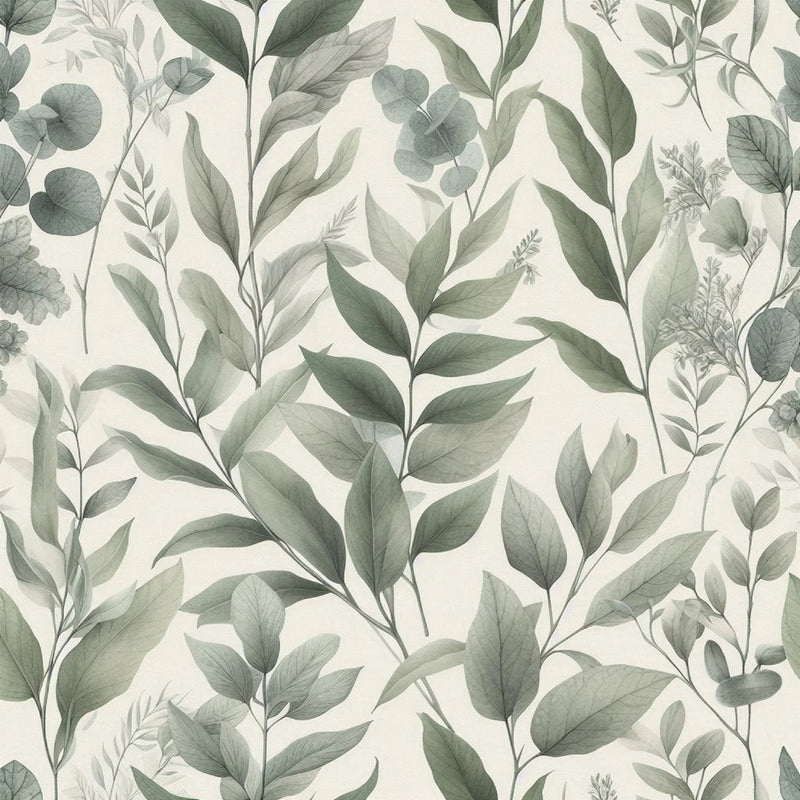 Seamless Sage Green Botanical Pattern Digital Paper - CraftNest - Digital Crafting and Art