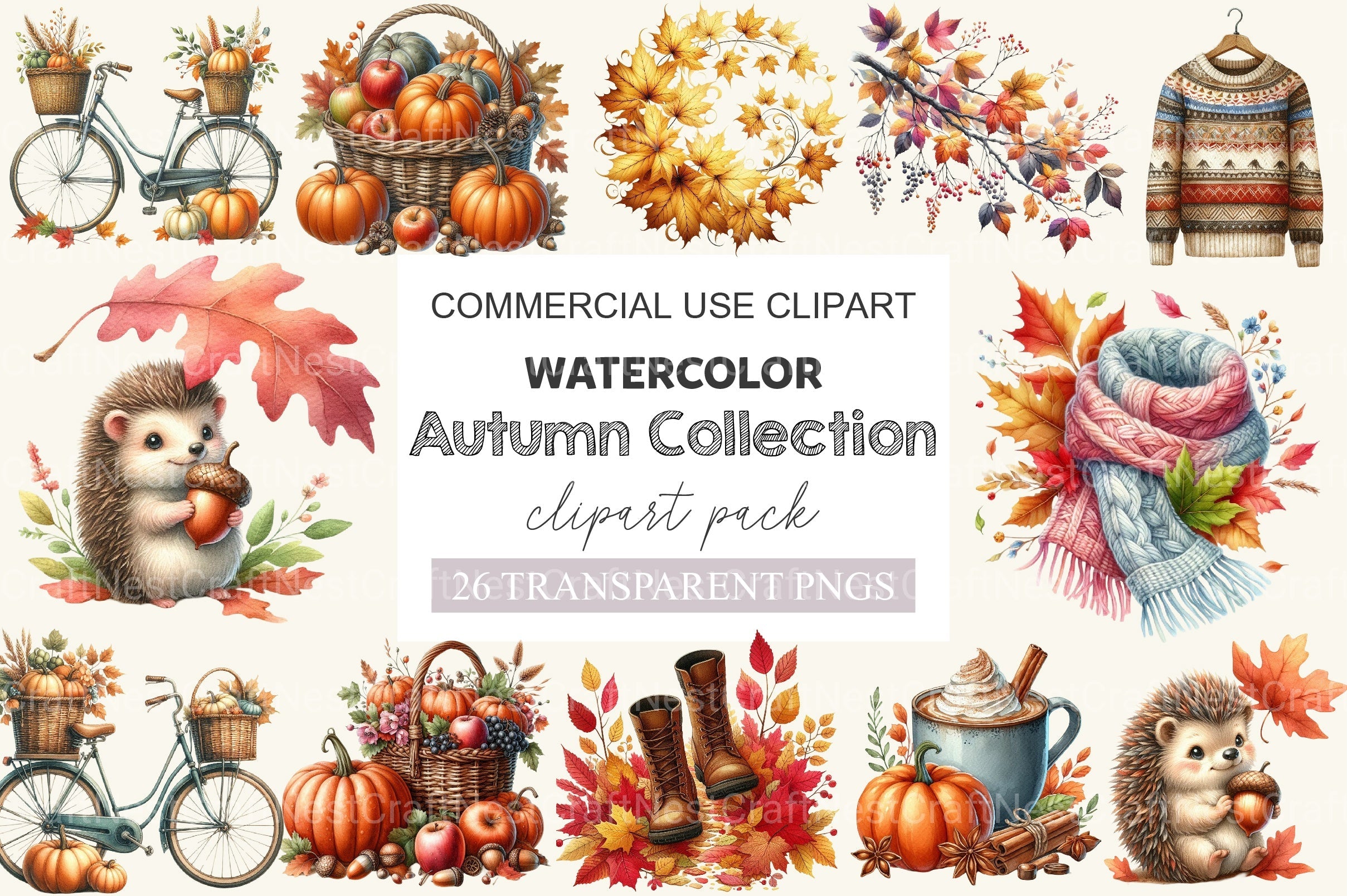 Autumn Collection Clipart Bundle 2