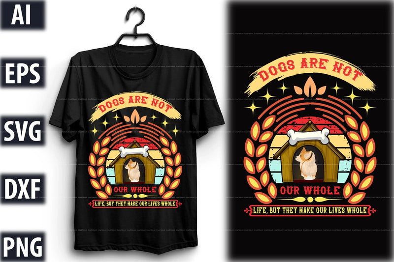 Dog T-Shirt Design SVG Bundle 1 - CraftNest - Digital Crafting and Art