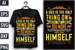 Dog T-Shirt Design SVG Bundle 1 - CraftNest - Digital Crafting and Art
