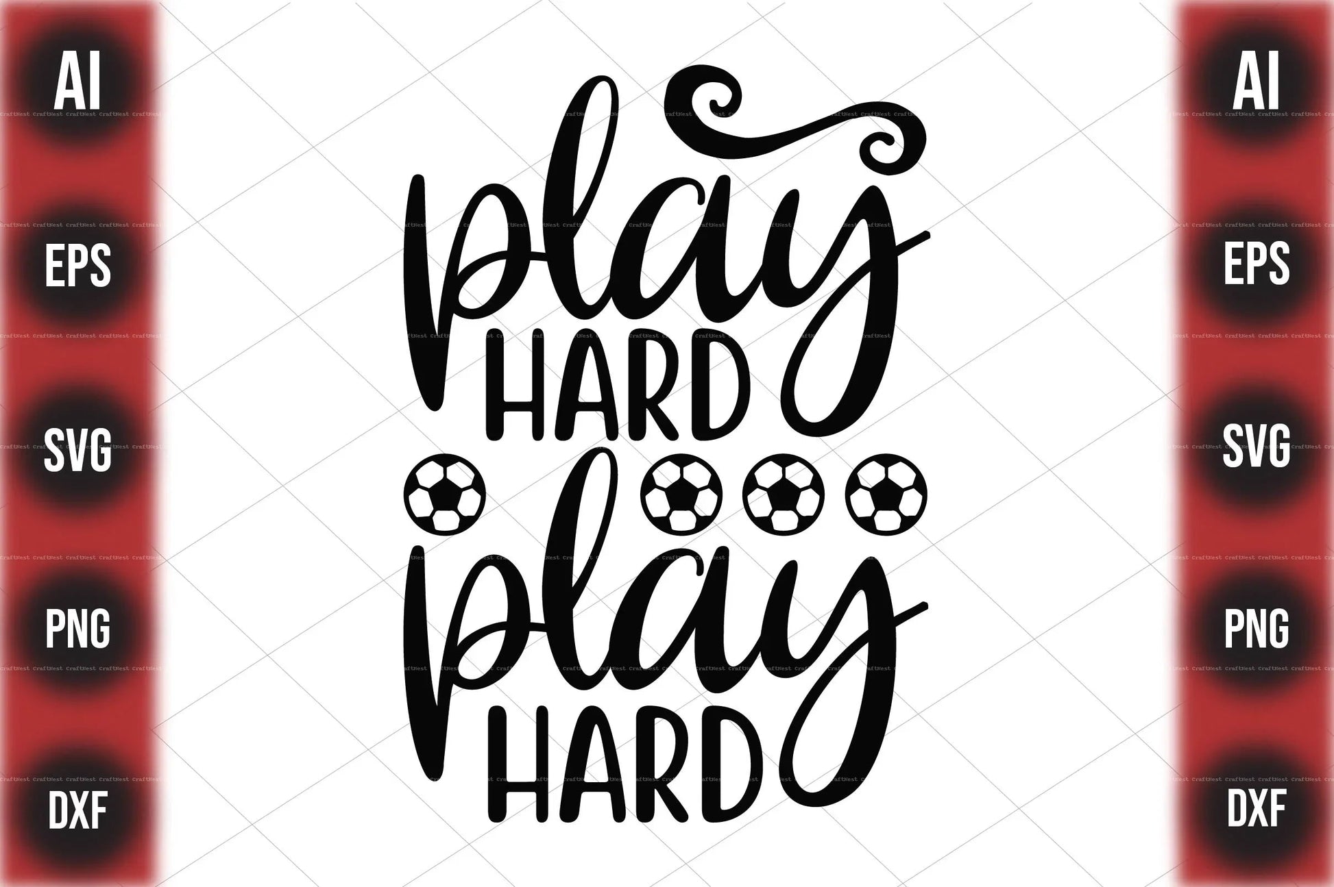 Football Design SVG Bundle 1 - CraftNest - Digital Crafting and Art