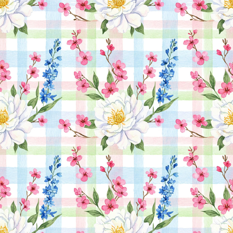 Pink Peonies Seamless Pattern Digital Paper - CraftNest - Digital Crafting and Art