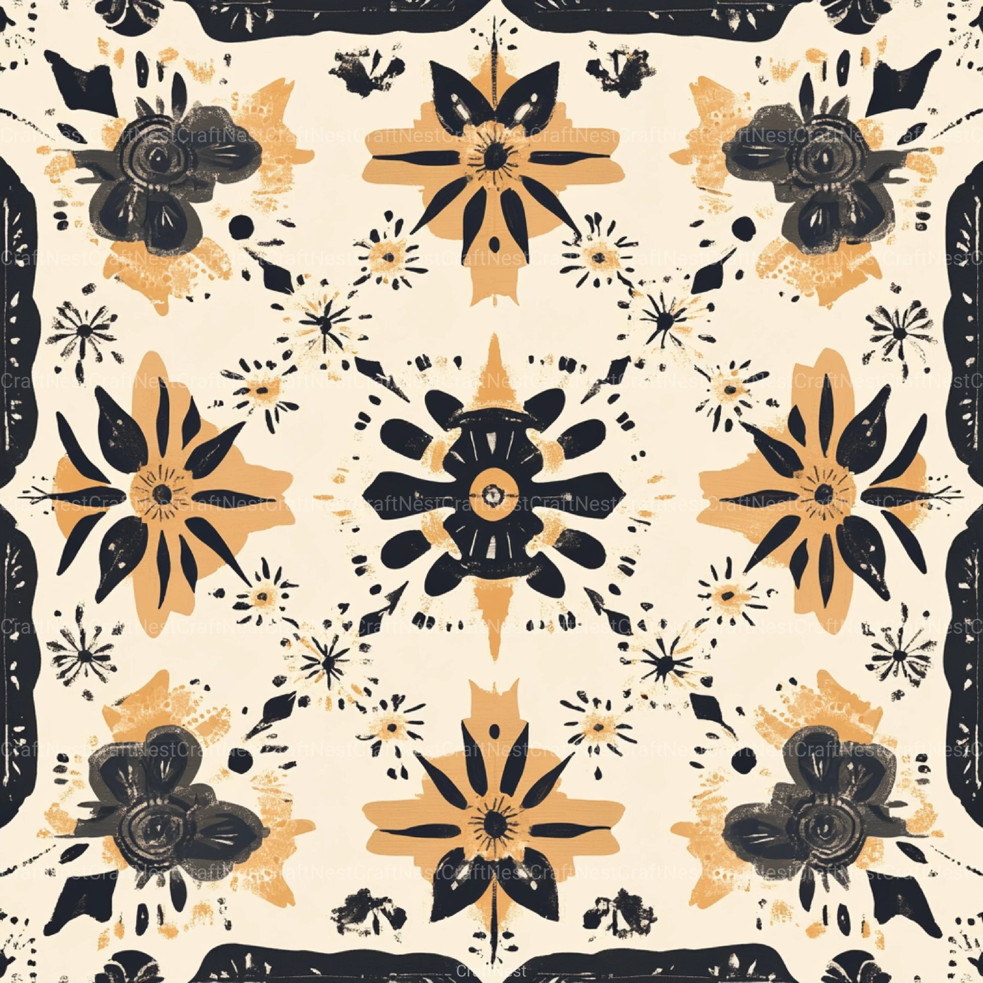 Boho Neutral Pattern Clipart Bundle - CraftNest - Digital Crafting and Art