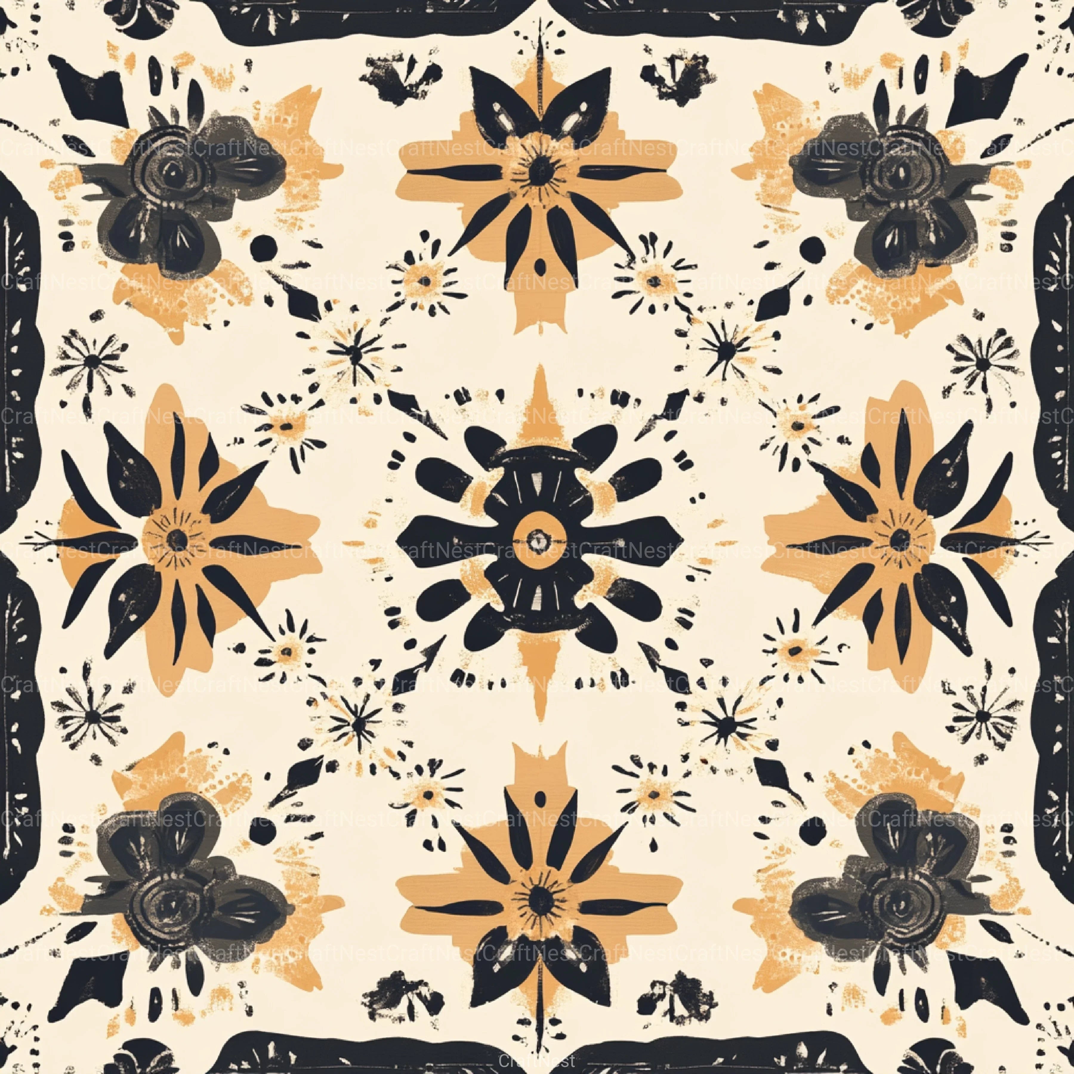 Boho Neutral Pattern Clipart Bundle - CraftNest - Digital Crafting and Art