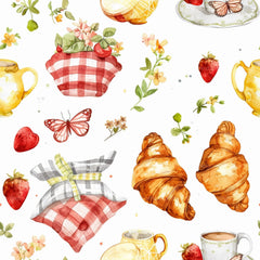 Picnic Time Whimsy Summer Pattern Clipart Bundle - CraftNest - Digital Crafting and Art