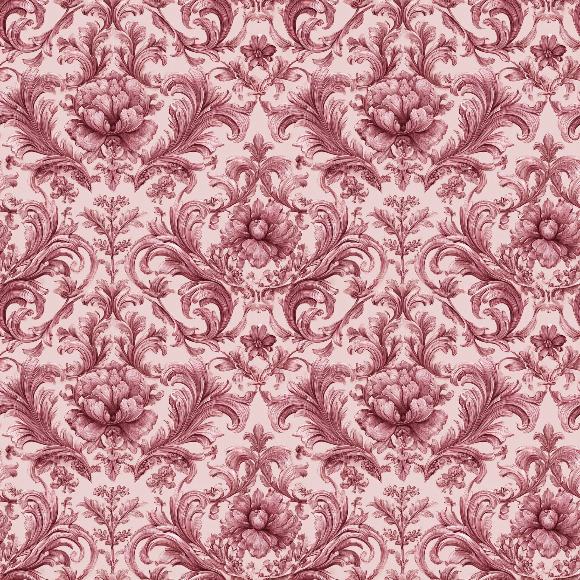 Pink French Toile De Jouy Pattern Clipart Bundle - CraftNest - Digital Crafting and Art