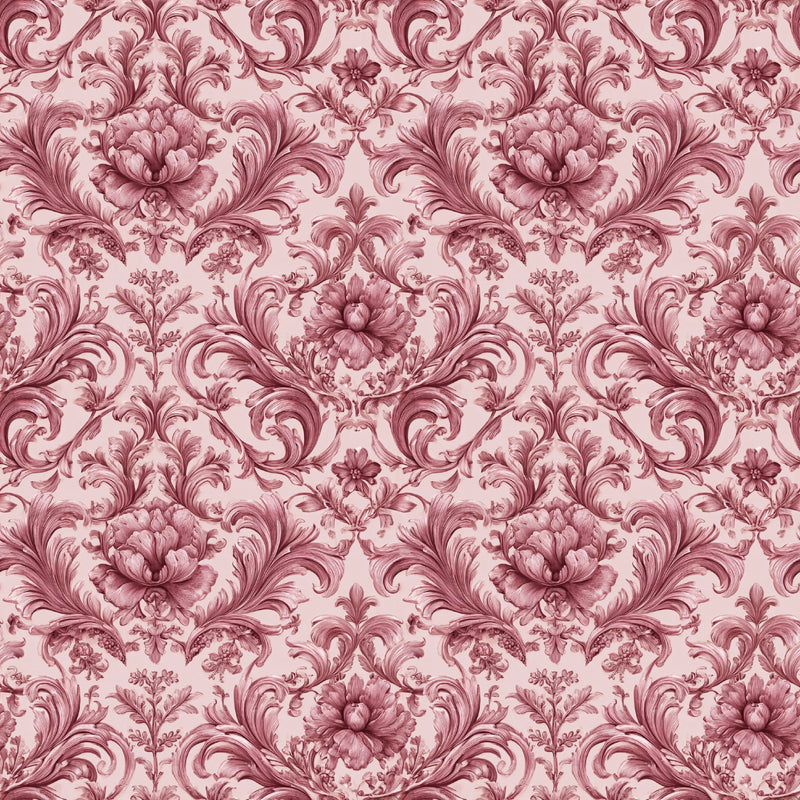 Pink French Toile De Jouy Pattern Clipart Bundle - CraftNest - Digital Crafting and Art