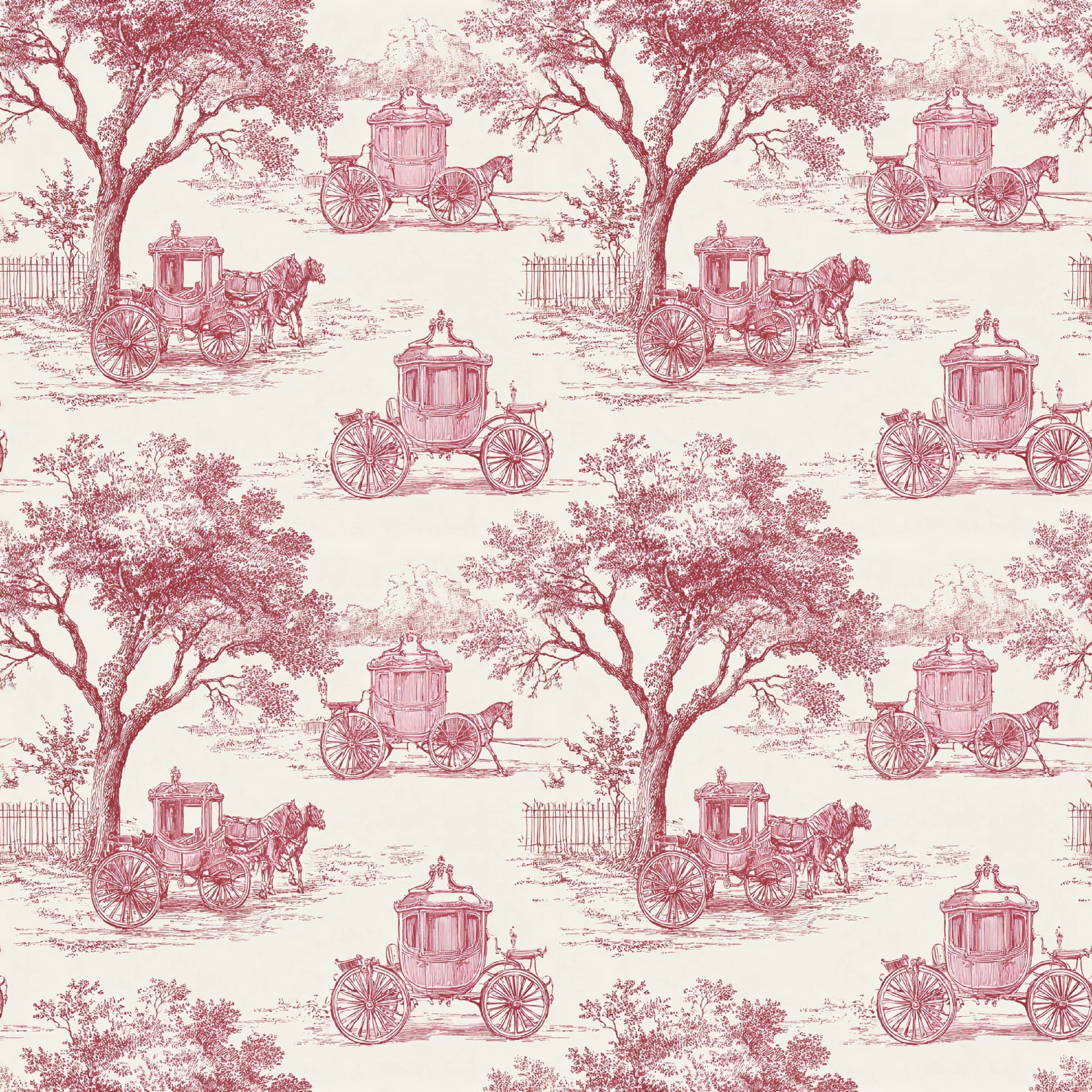 Pink French Toile De Jouy Pattern Clipart Bundle - CraftNest - Digital Crafting and Art