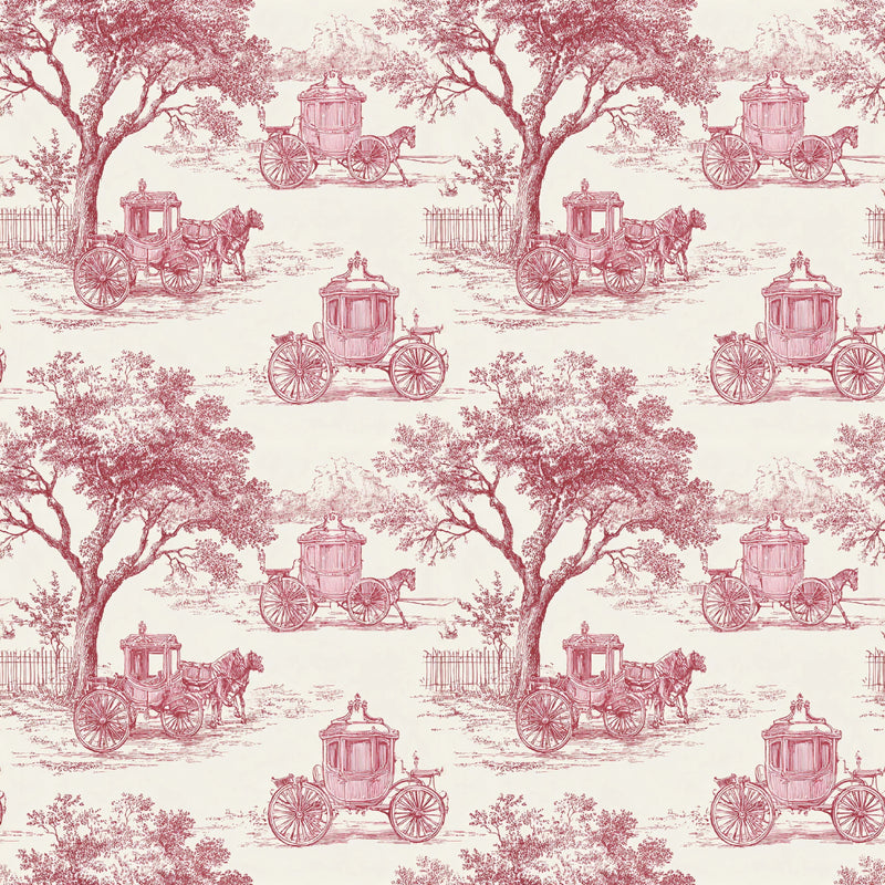 Pink French Toile De Jouy Pattern Clipart Bundle - CraftNest - Digital Crafting and Art