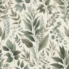 Seamless Sage Green Botanical Pattern Digital Paper - CraftNest - Digital Crafting and Art
