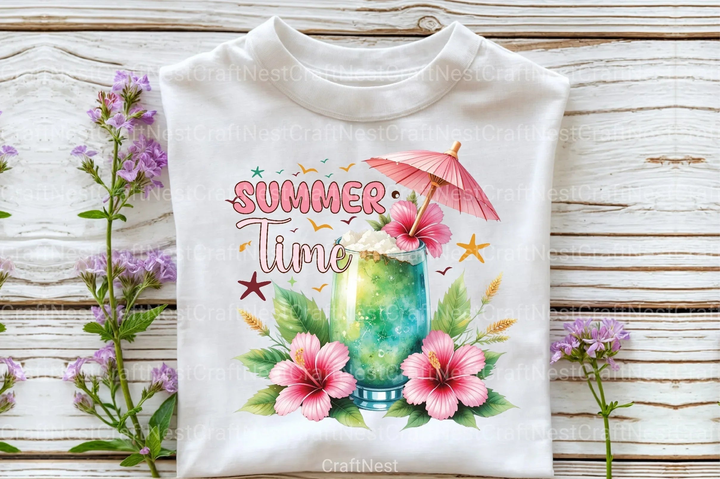 Summer Time Clipart Bundle - CraftNest - Digital Crafting and Art