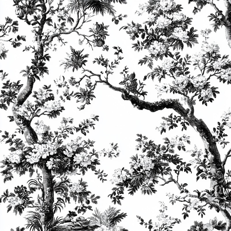 Black White Spring Toile De Jouy Pattern Clipart Bundle - CraftNest - Digital Crafting and Art
