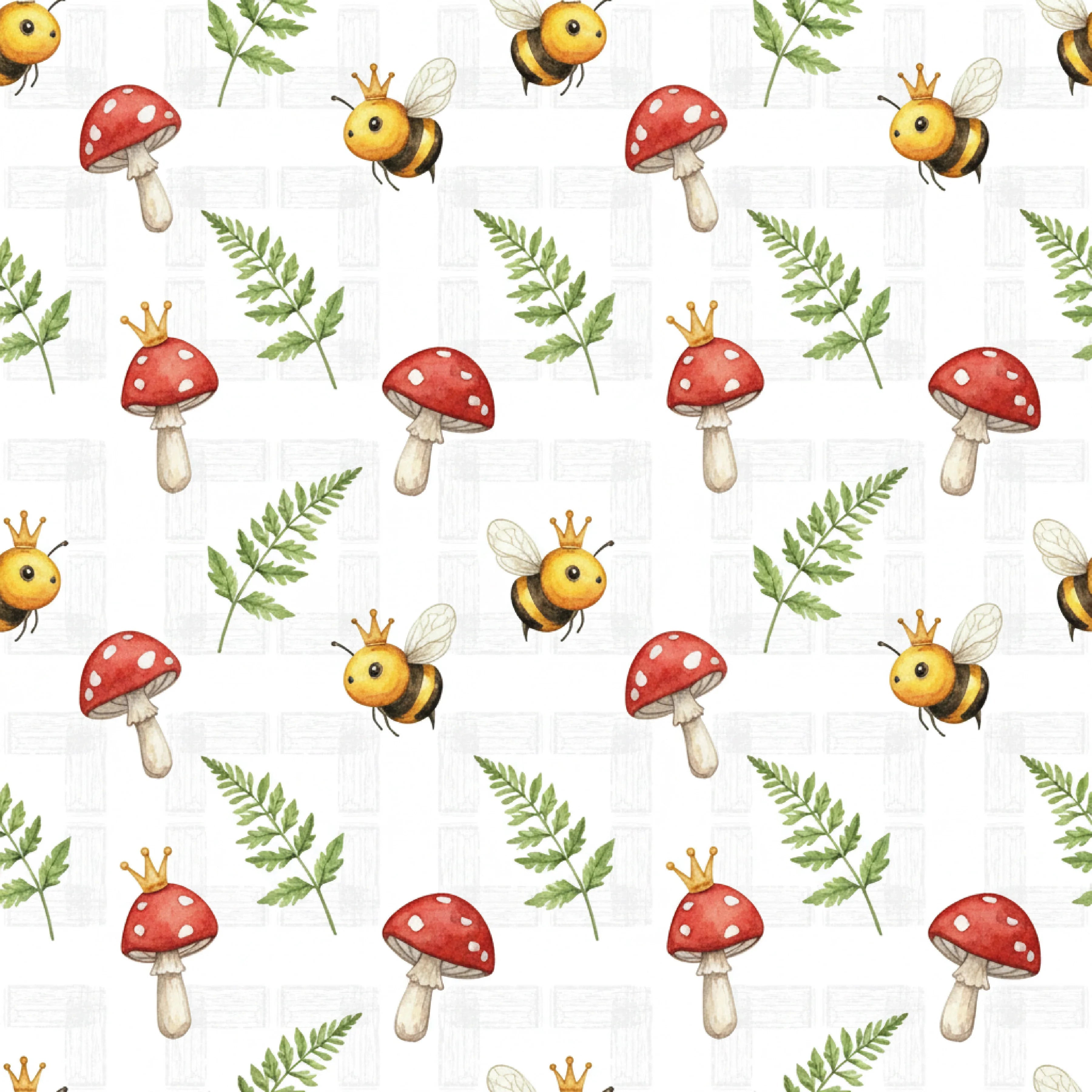 Seamless Bee Patterns Digital Paper - CraftNest - Digital Crafting and Art
