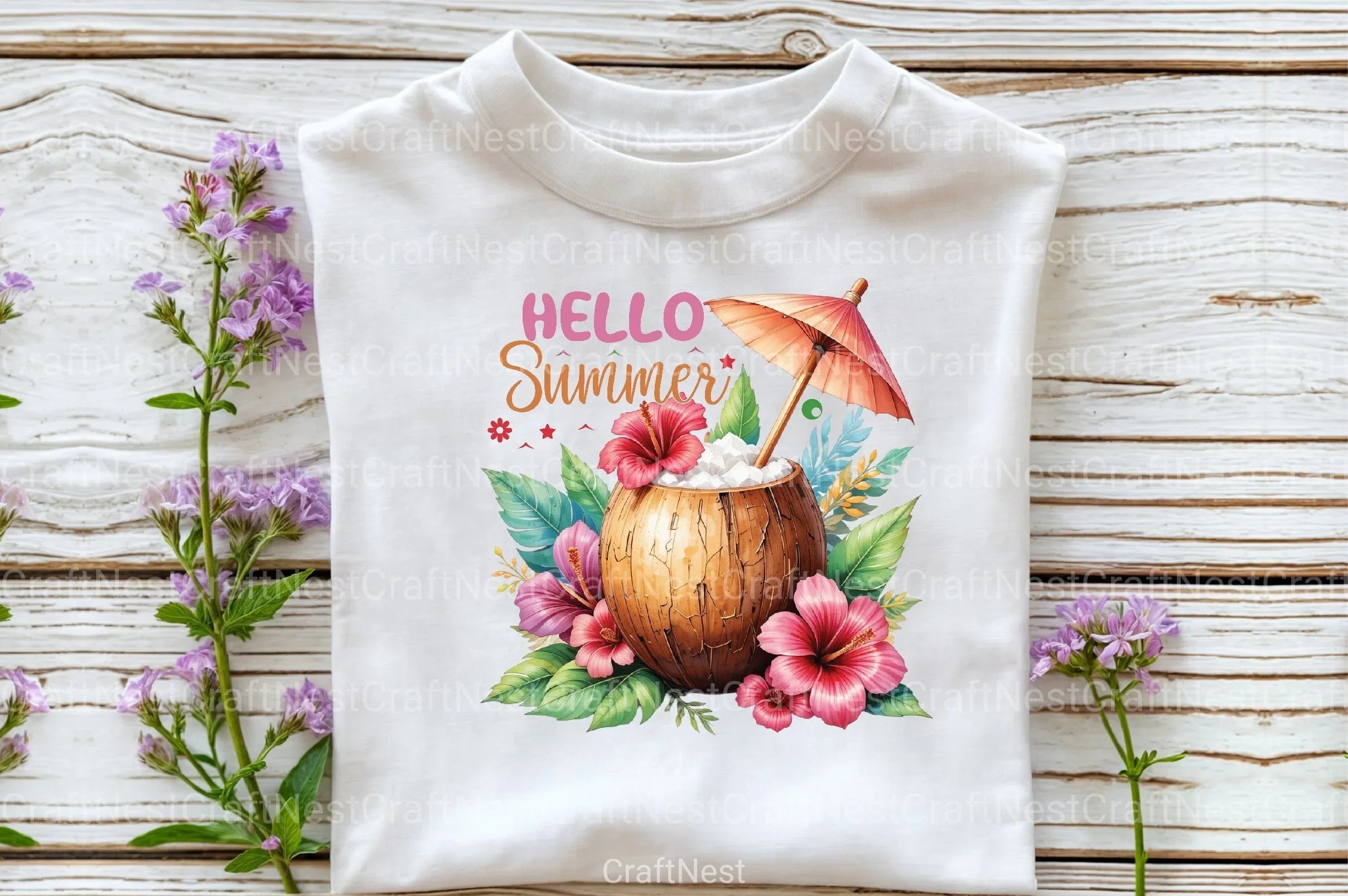 Hello Summer Clipart Bundle 2 - CraftNest - Digital Crafting and Art