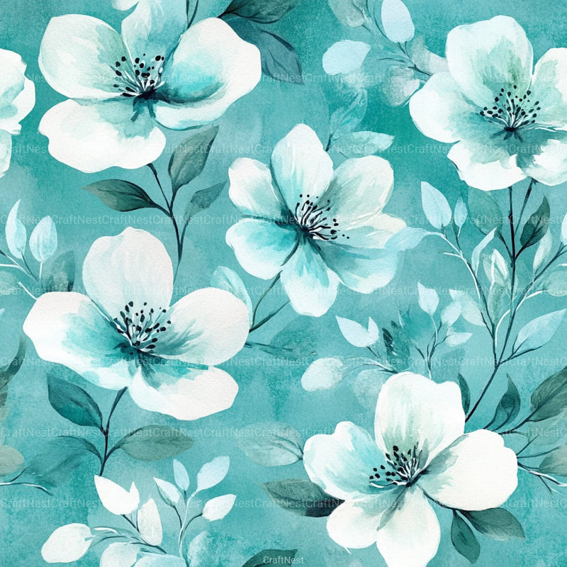 Navy Blue Yellow Cottage Flowers Pattern Clipart Bundle - CraftNest - Digital Crafting and Art