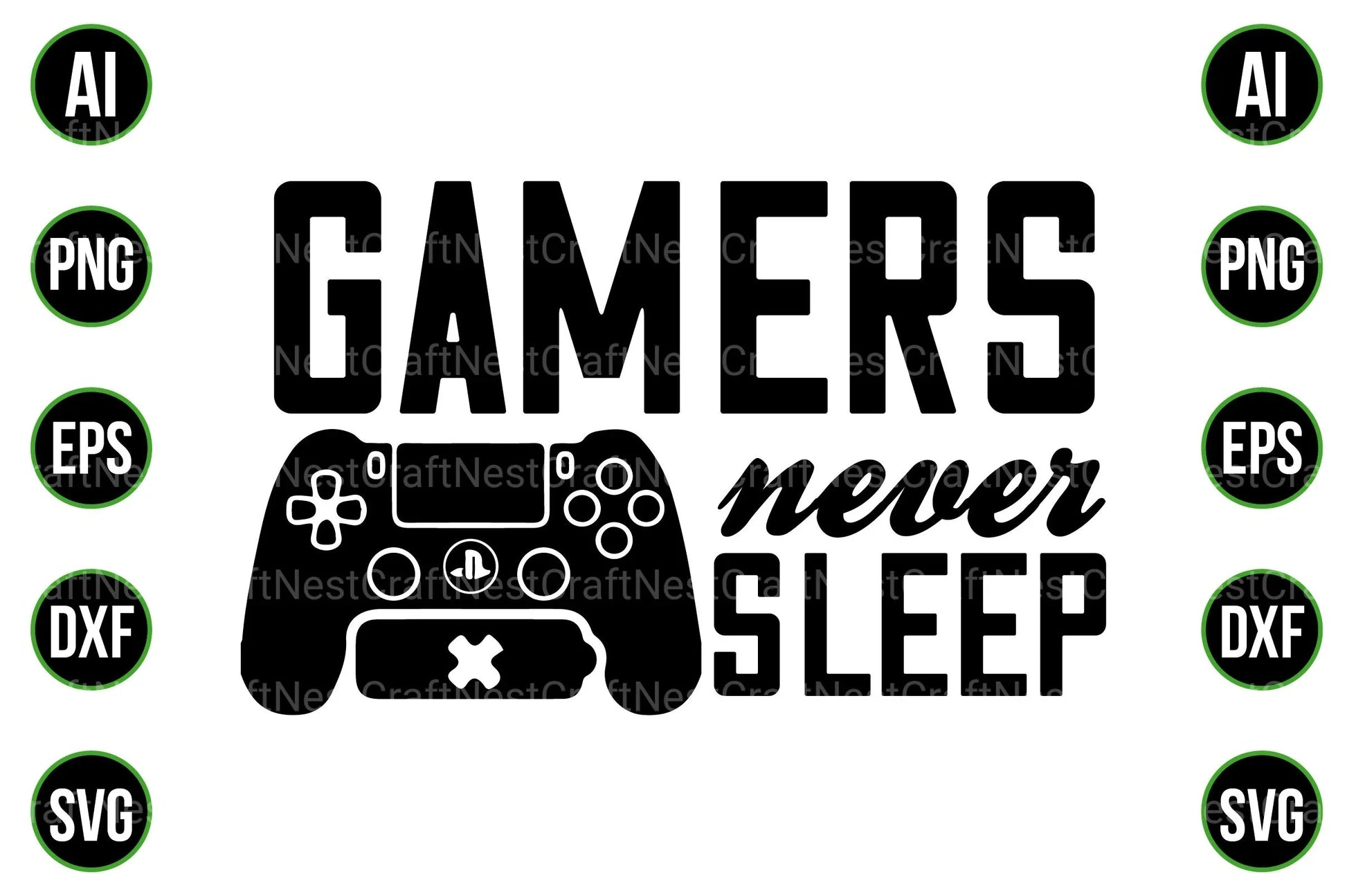 Gaming and Gamer Design Bundle - CraftNest - Digital Crafting and Art