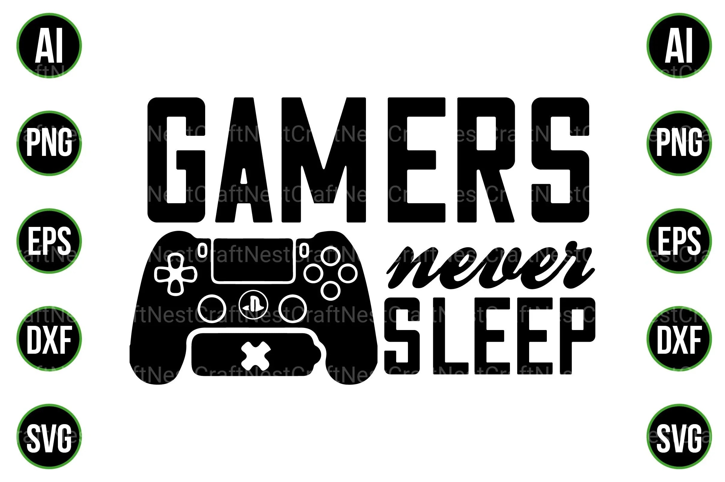 Gaming and Gamer Design Bundle - CraftNest - Digital Crafting and Art