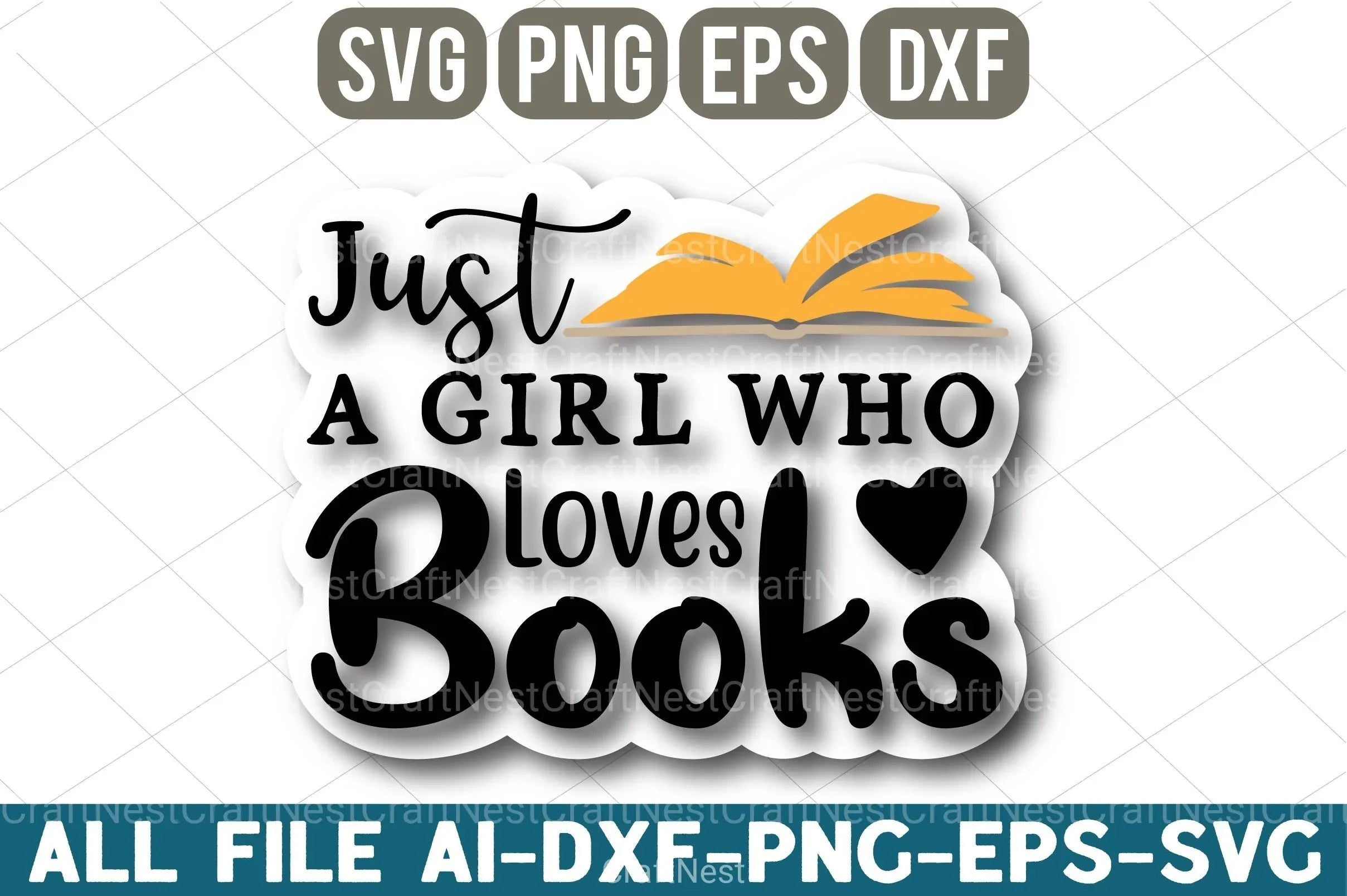 Book Lover Design Bundle - CraftNest - Digital Crafting and Art