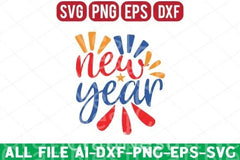 New Year T Shirt 20 Bundle - CraftNest - Digital Crafting and Art