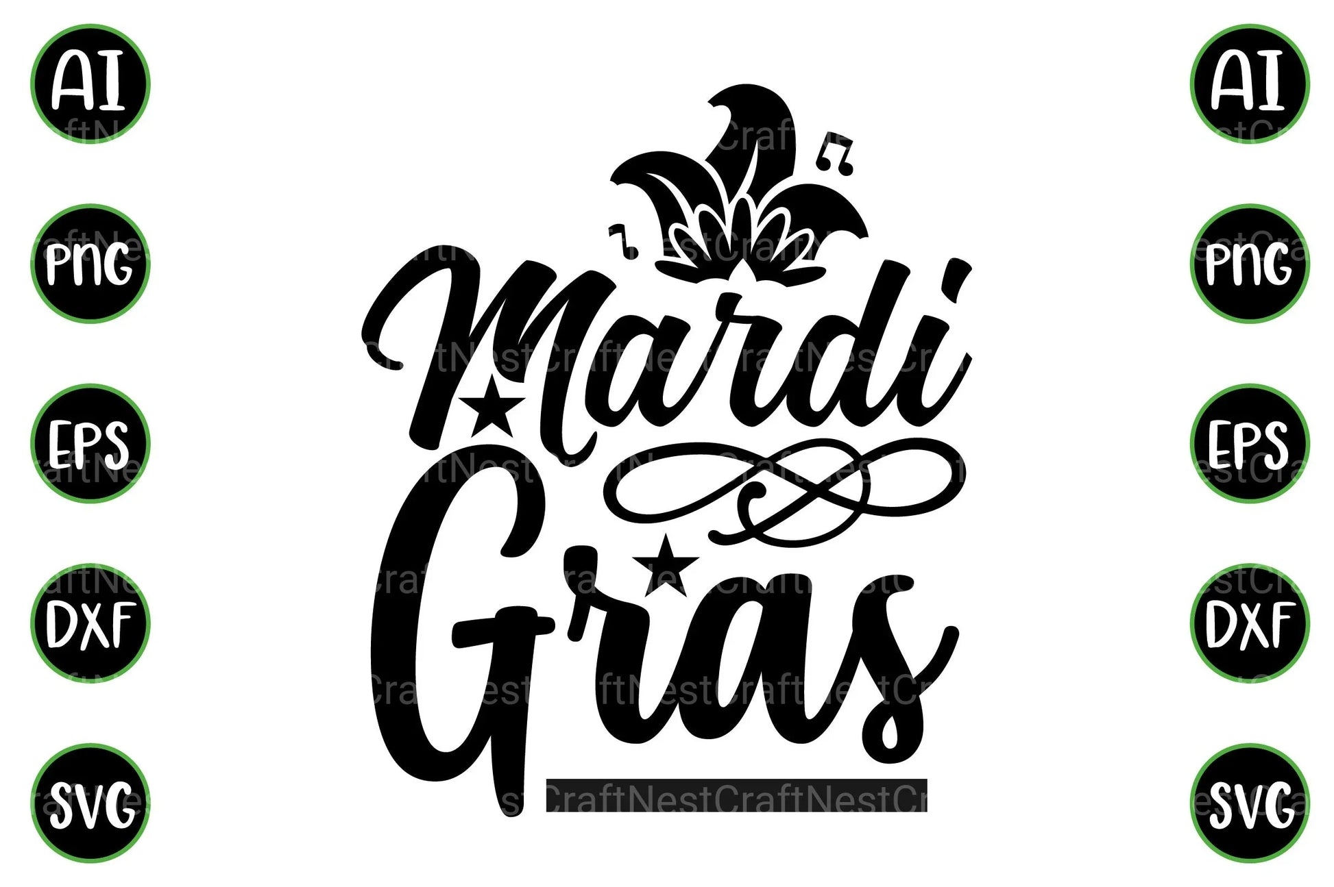 Mardi Gras Design Bundle - CraftNest - Digital Crafting and Art