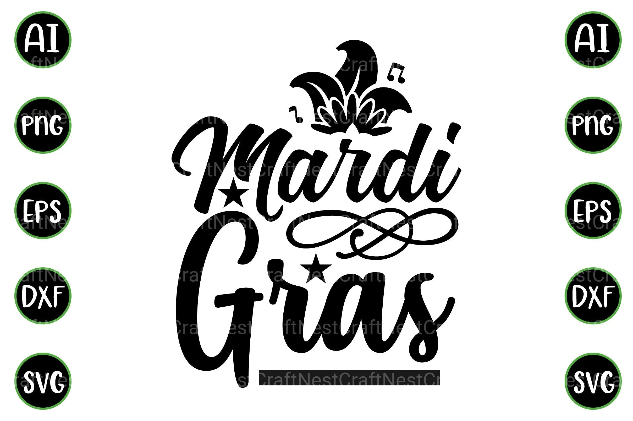 Mardi Gras Design Bundle - CraftNest - Digital Crafting and Art