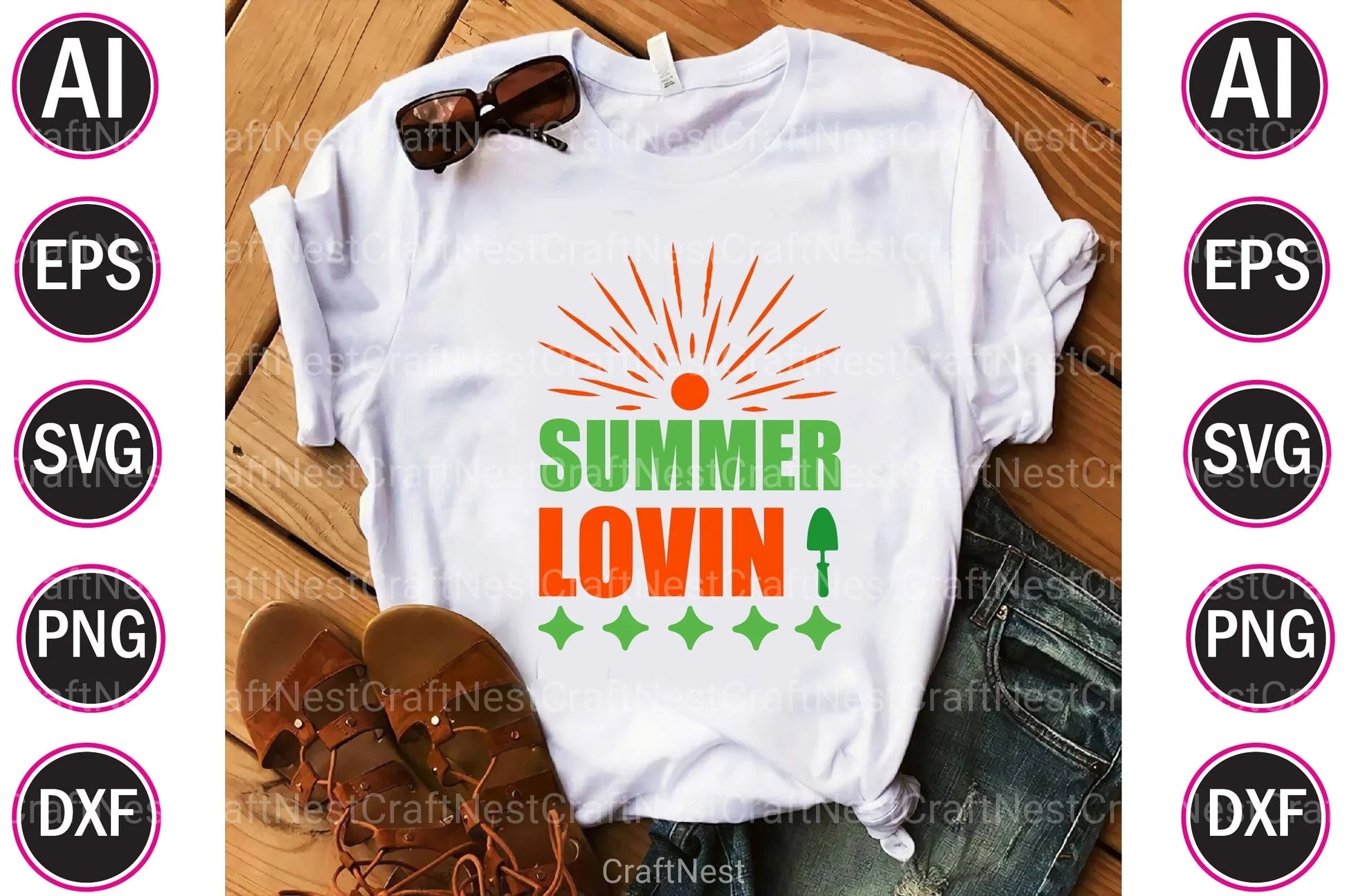 Funny Summer Design Bundle - CraftNest - Digital Crafting and Art
