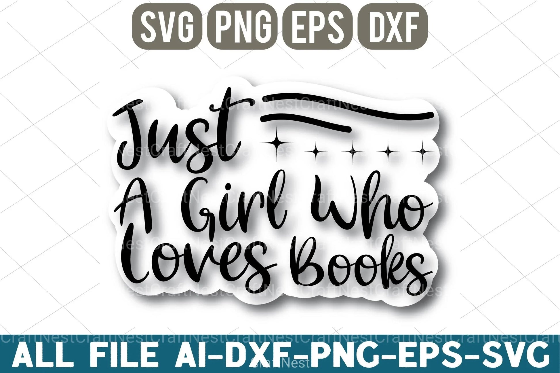 Book Lover Design Bundle - CraftNest - Digital Crafting and Art