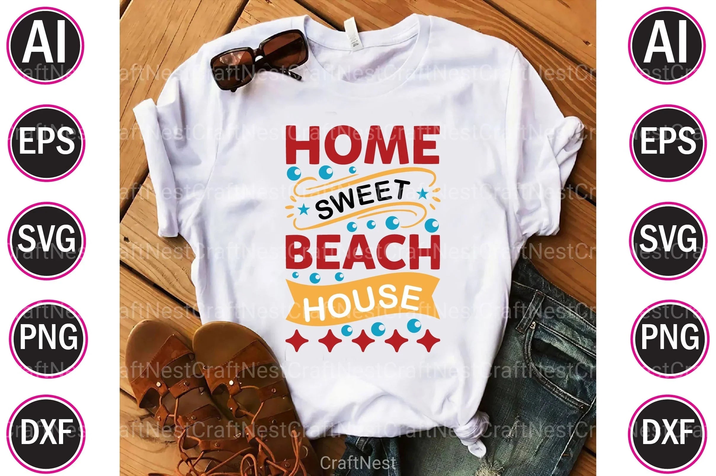 Funny Summer Design Bundle - CraftNest - Digital Crafting and Art