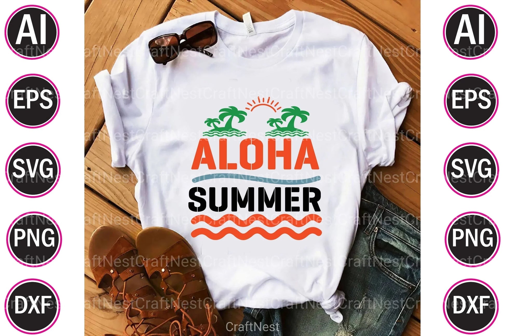 Funny Summer Design Bundle - CraftNest - Digital Crafting and Art