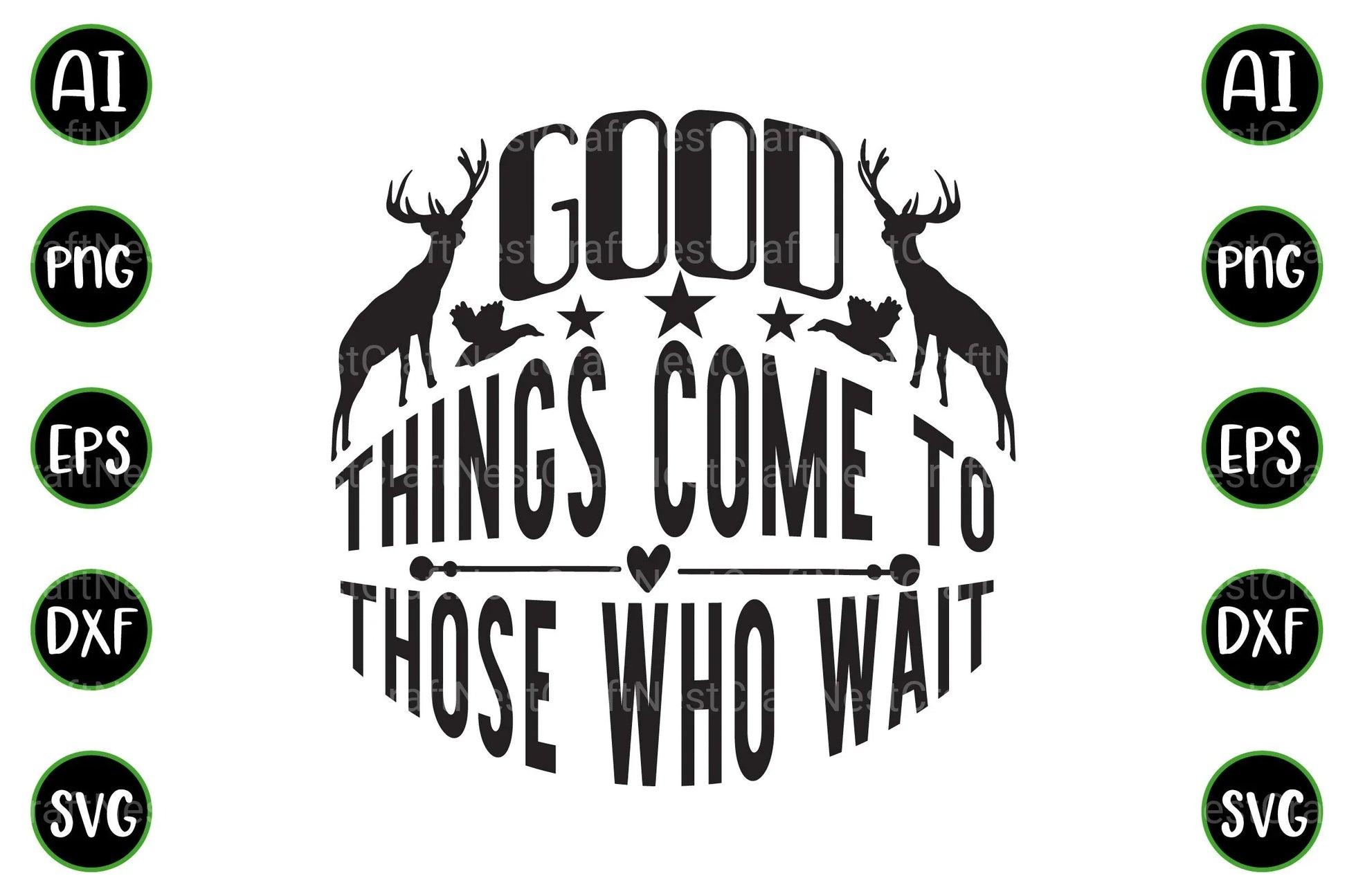 Hunting Quotes Design Bundle - CraftNest - Digital Crafting and Art