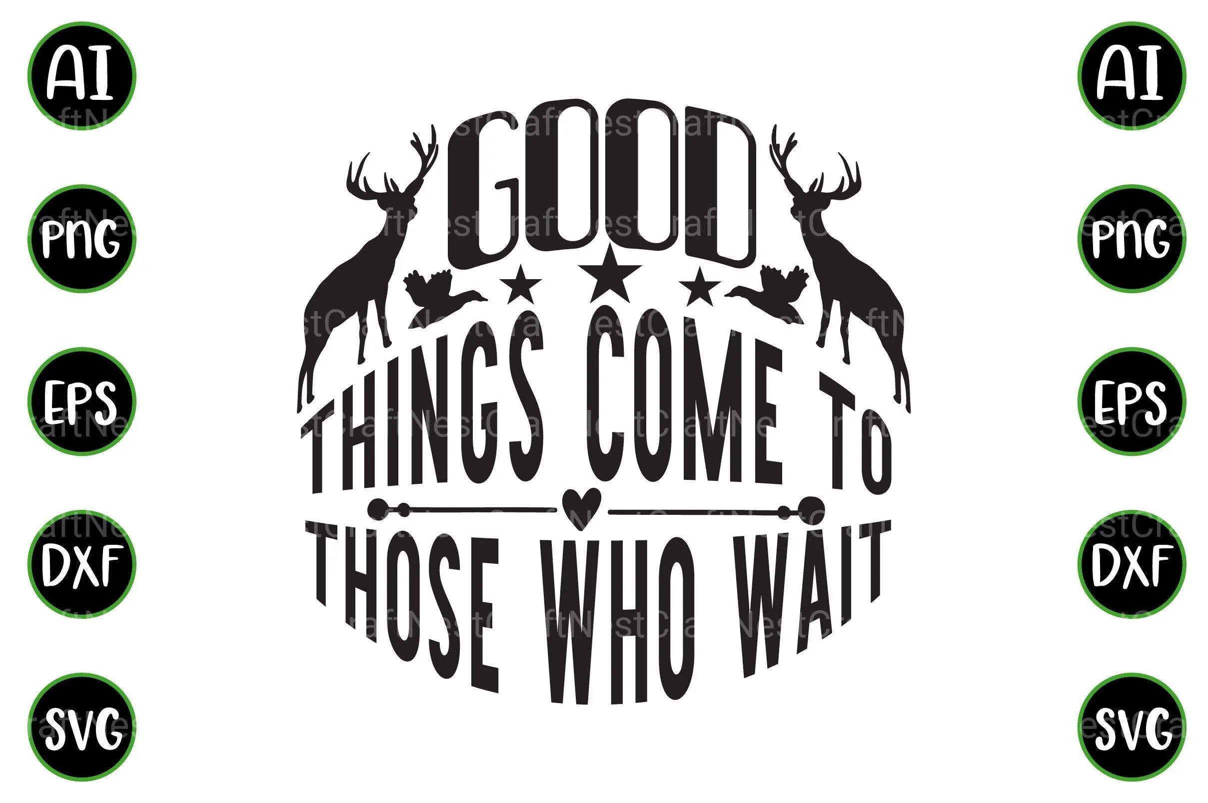 Hunting Quotes Design Bundle - CraftNest - Digital Crafting and Art