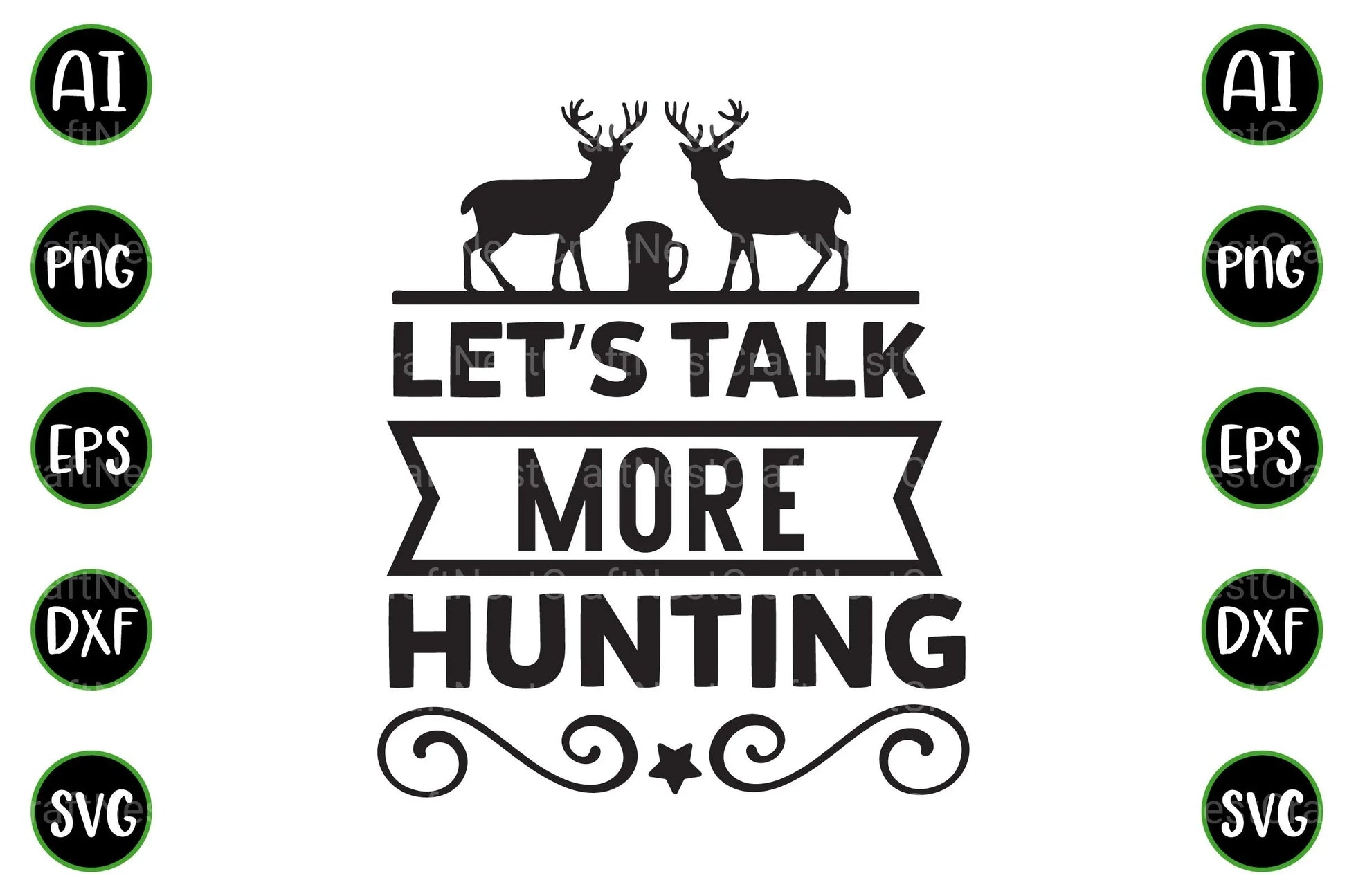 Hunting Quotes Design Bundle - CraftNest - Digital Crafting and Art