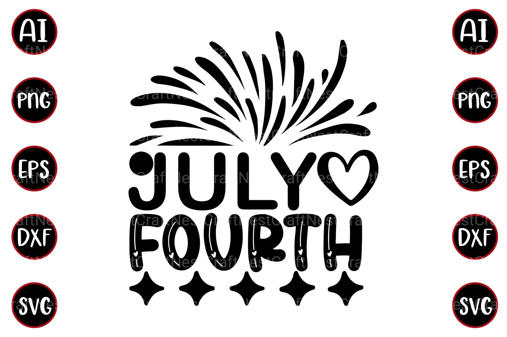 4th of July Design Bundle - CraftNest - Digital Crafting and Art