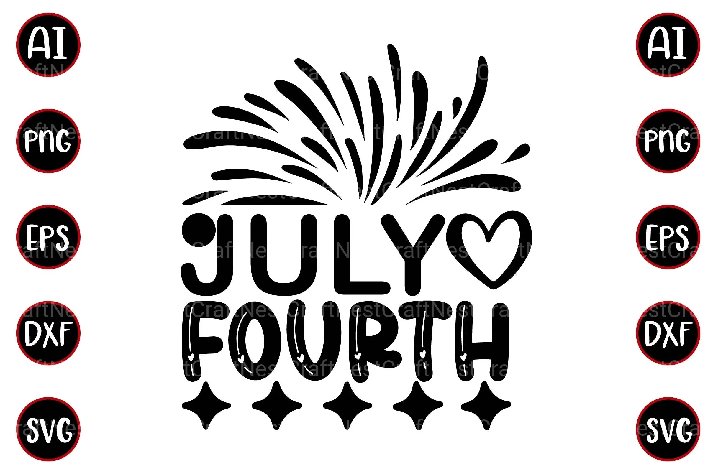 4th of July Design Bundle - CraftNest - Digital Crafting and Art