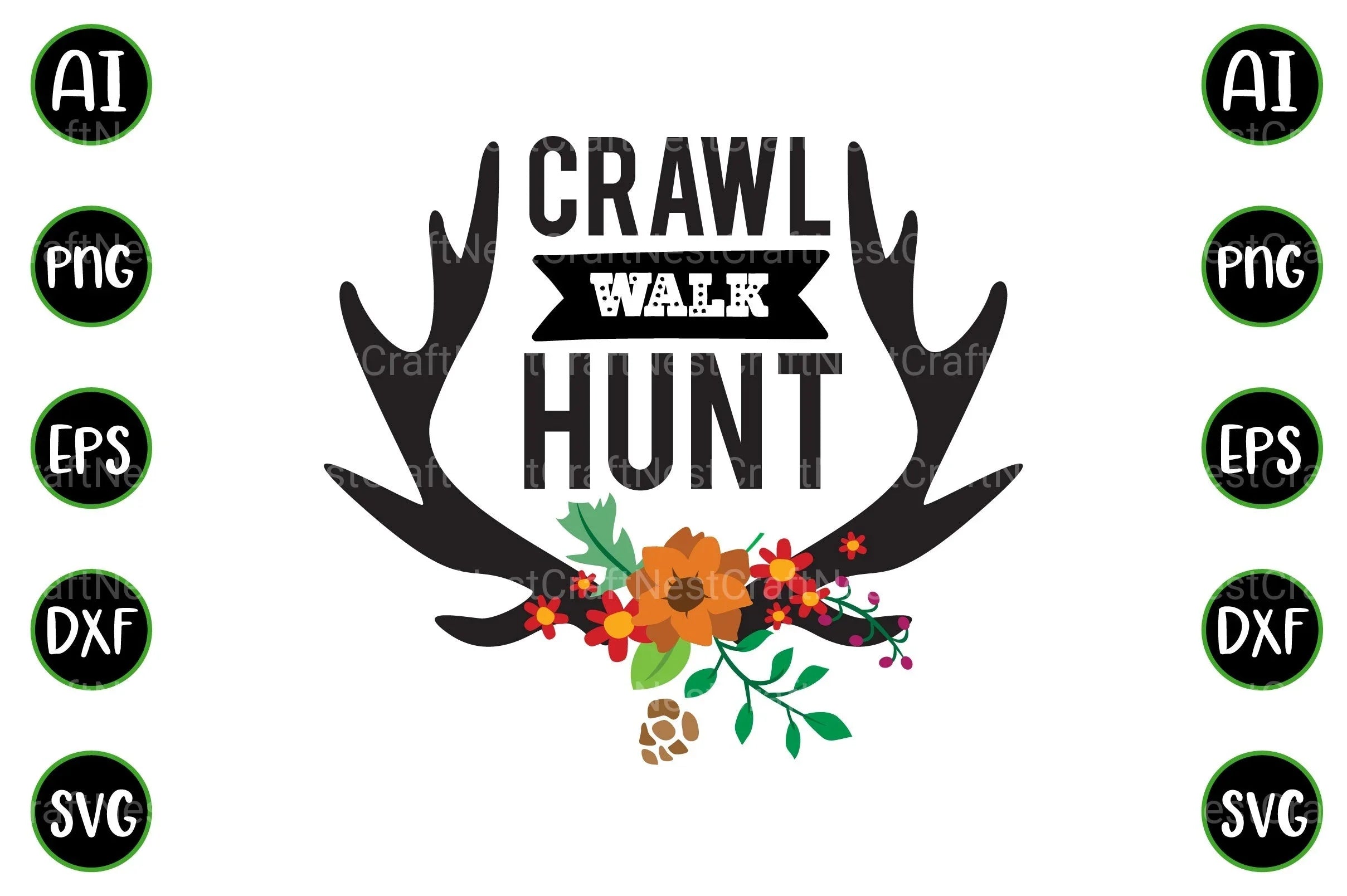 Hunting Quotes Design Bundle - CraftNest - Digital Crafting and Art