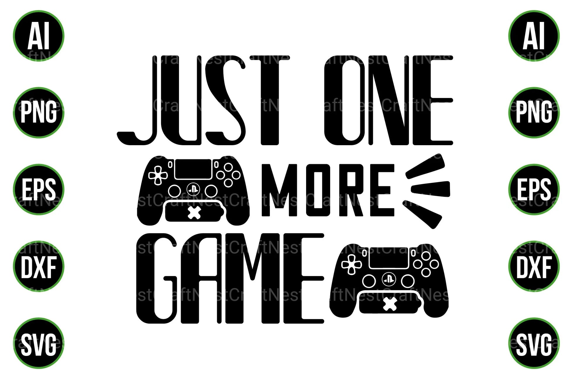 Gaming and Gamer Design Bundle - CraftNest - Digital Crafting and Art