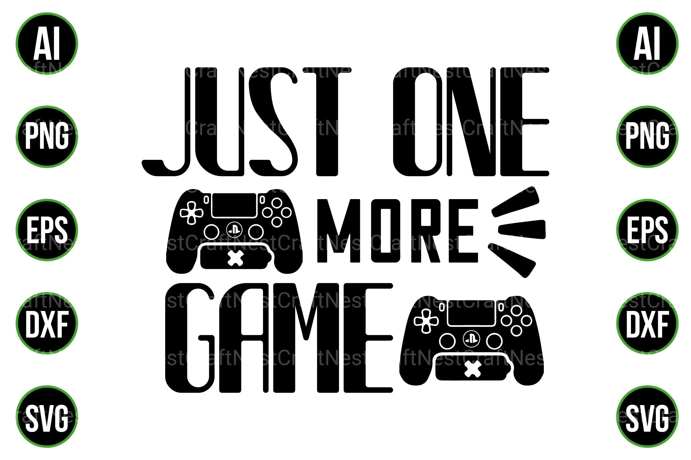 Gaming and Gamer Design Bundle - CraftNest - Digital Crafting and Art