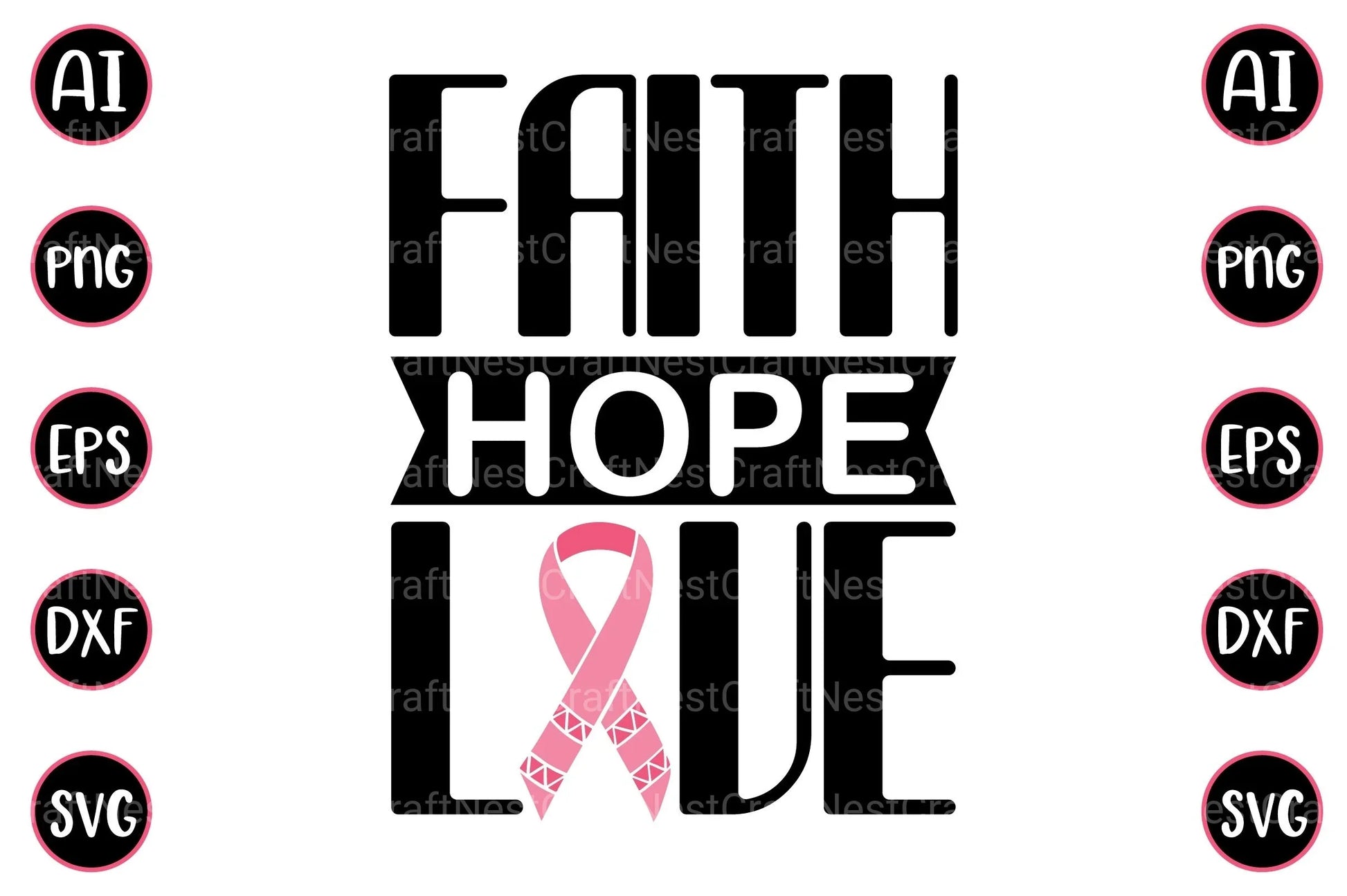 Cancer Design Bundle 157 - CraftNest - Digital Crafting and Art