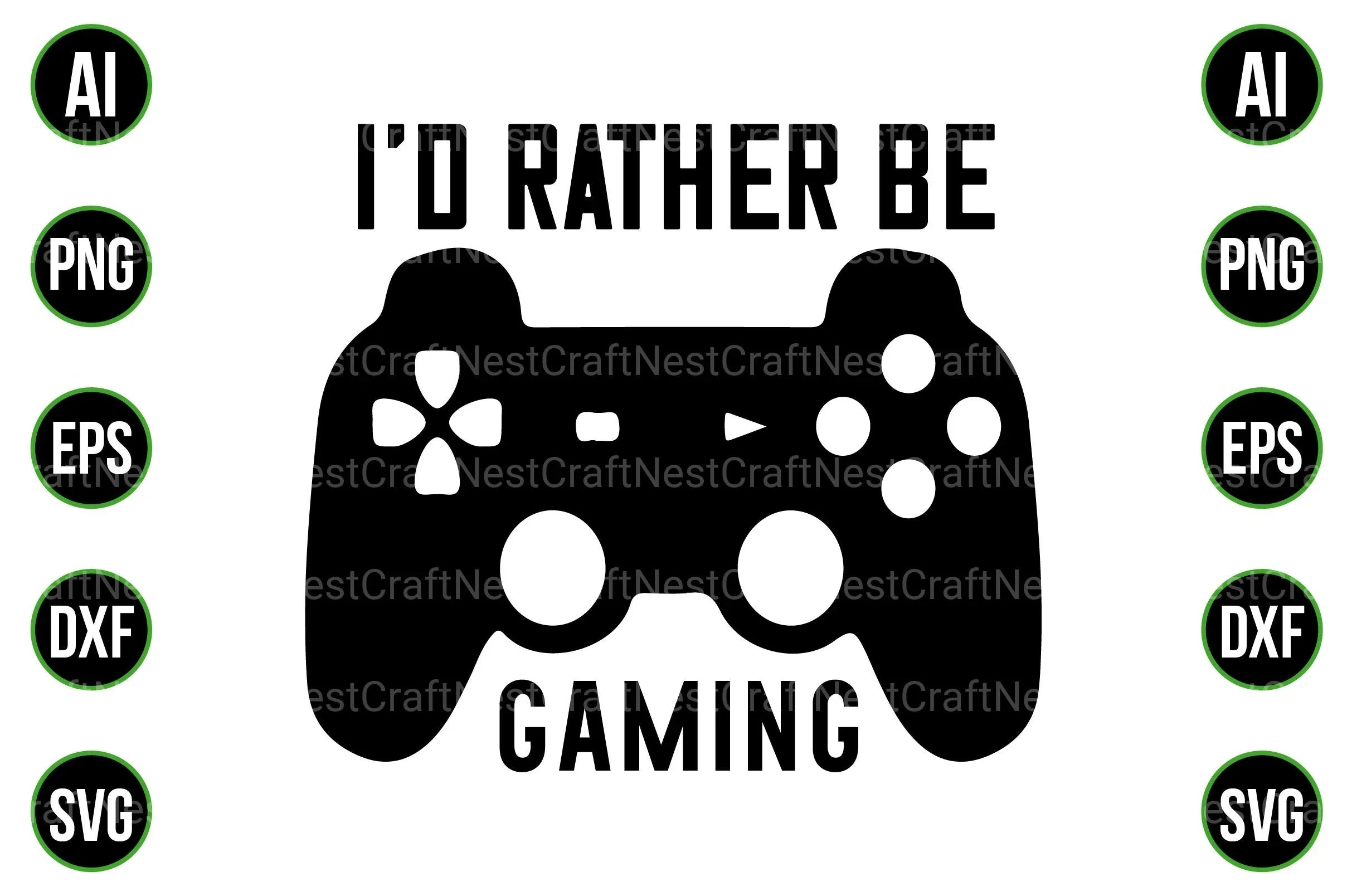 Gaming and Gamer Design Bundle - CraftNest - Digital Crafting and Art