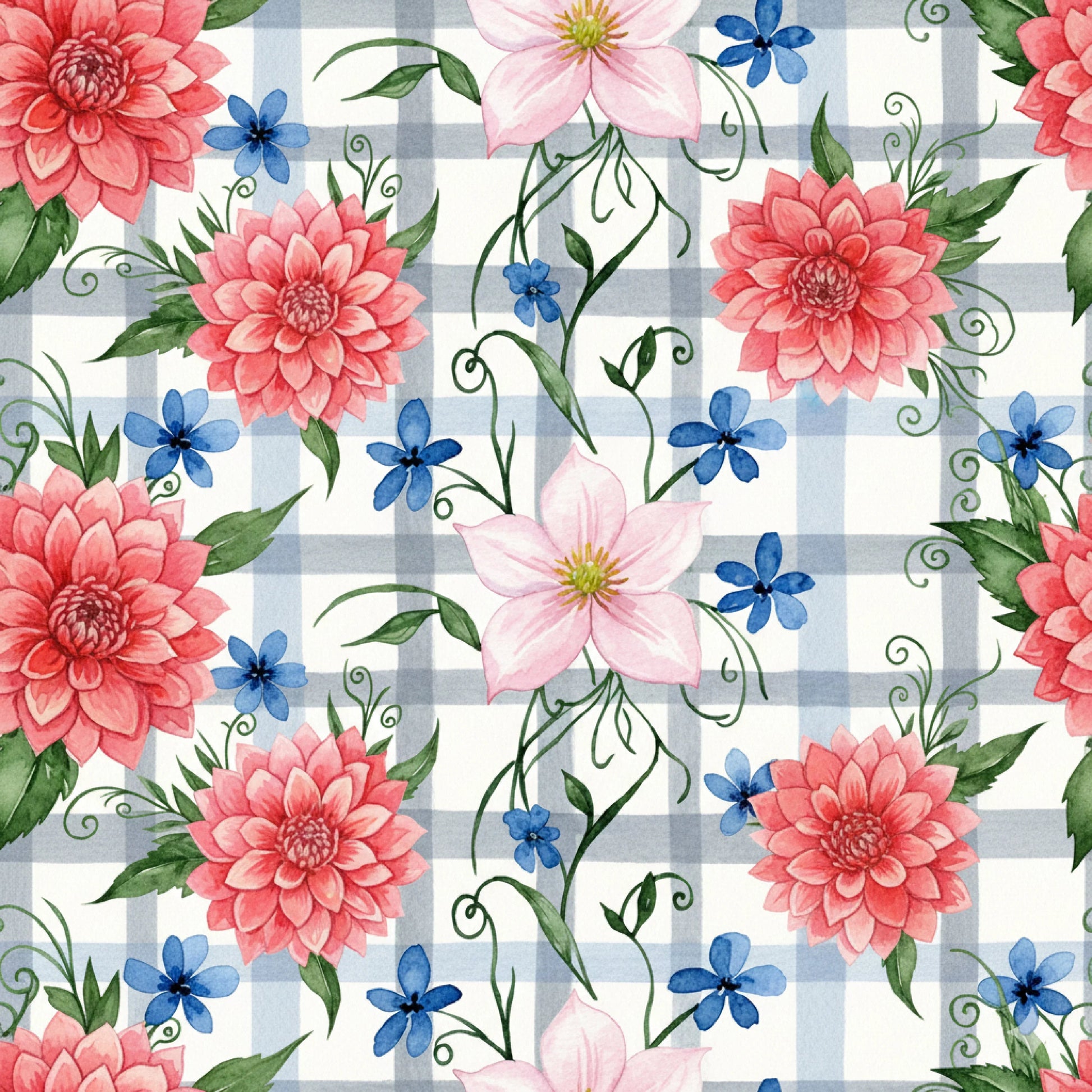 Pink Peonies Seamless Pattern Digital Paper - CraftNest - Digital Crafting and Art