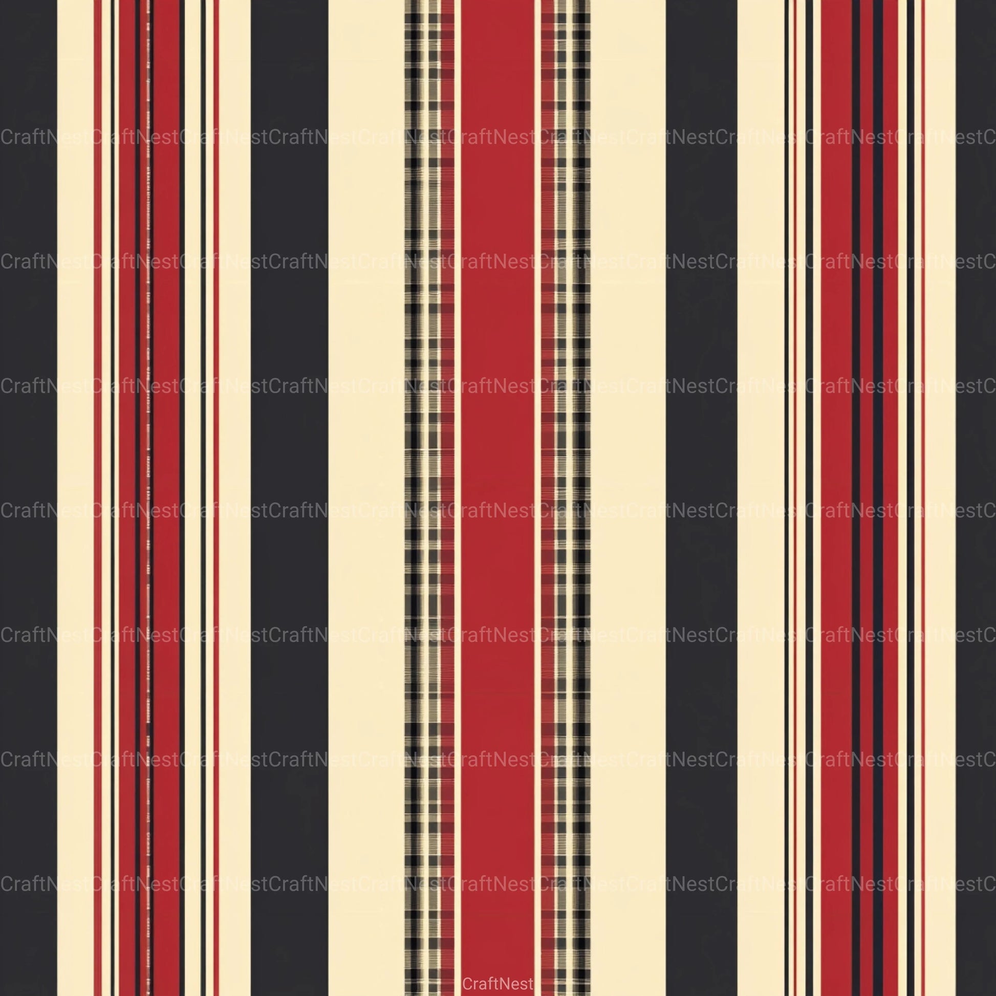 Stripes & Plaids Seamless Pattern Digital Paper - CraftNest - Digital Crafting and Art