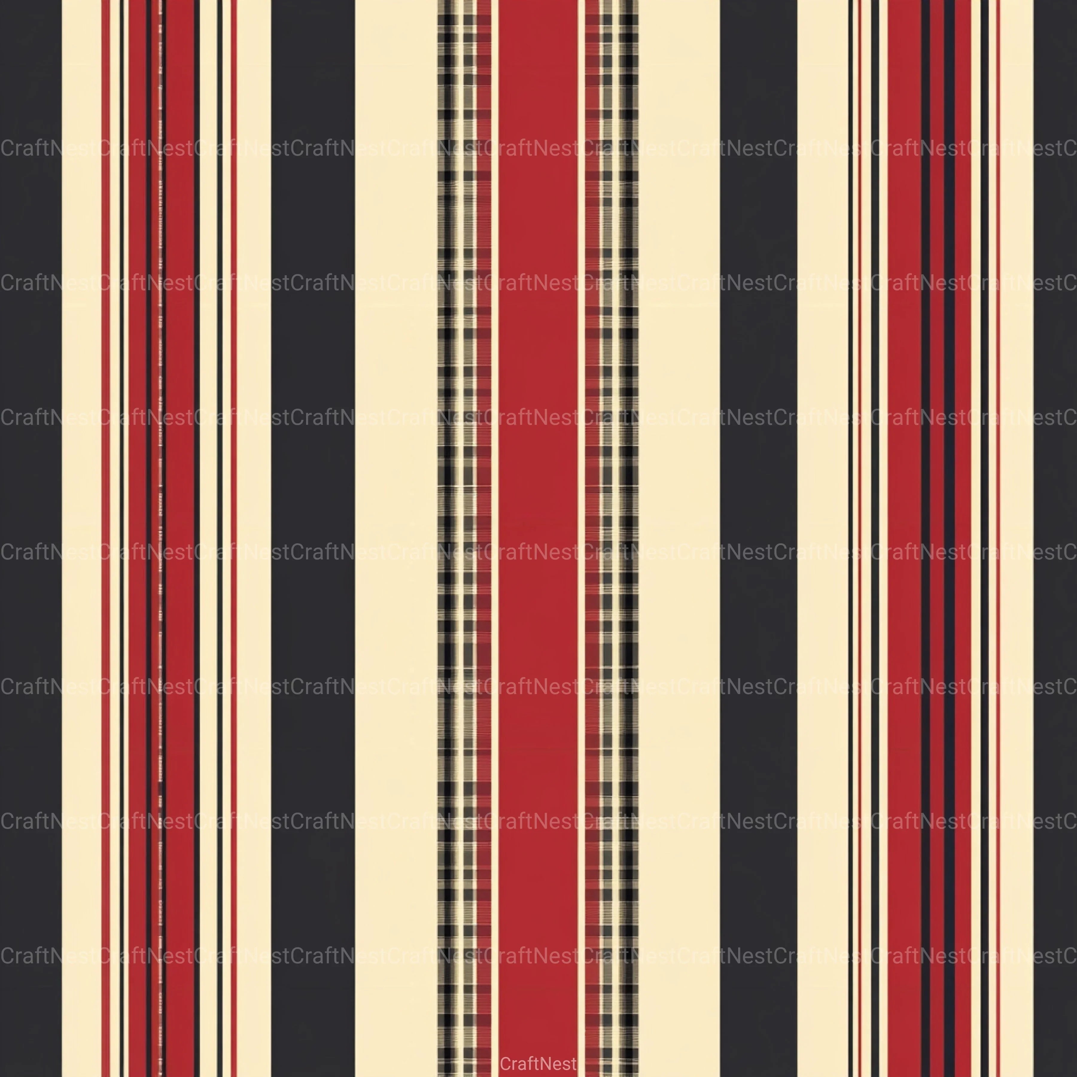 Stripes & Plaids Seamless Pattern Digital Paper - CraftNest - Digital Crafting and Art